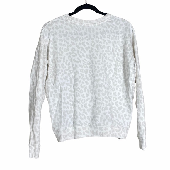 RAILS Marlo Zip Sweatshirt In Grey Jaguar Design Side Zipper Detail sz Small - Picture 6 of 8